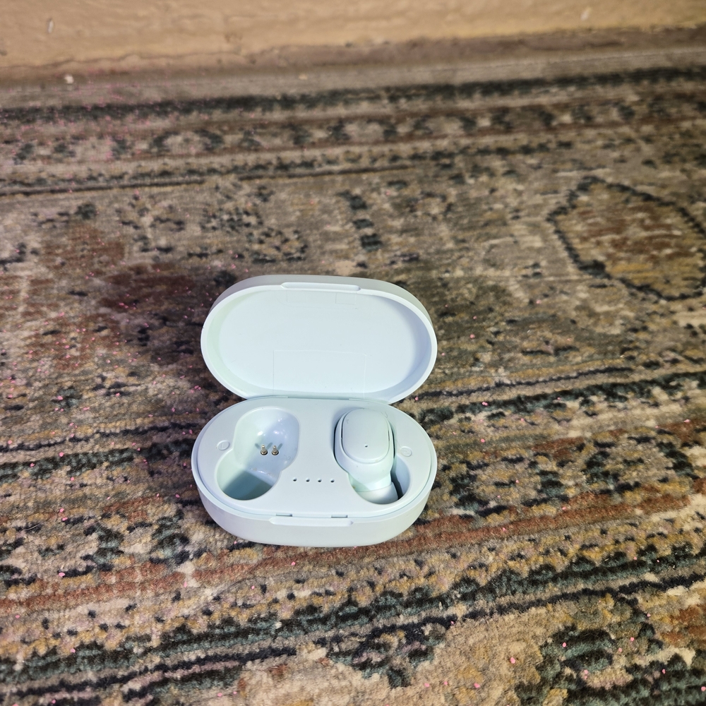 Wireless Mini Earphones A6S Durable Missing One Ear Bud Green